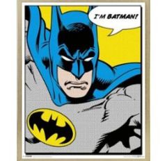 mini-poster-encadre-batman-i-m-batman-bulle-bd-50x40-cm-3cm-cadre-bois-or-934962943_ML